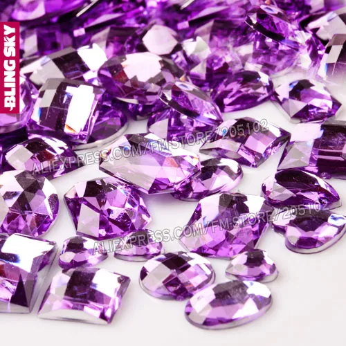 Mix Sizes Shapes 100Pcs/Lot,Flat back Rhinestone Violet Acrylic Resin Non Hotfix Big Crystals for DIY Wedding 3D Nail Stone
Mix Sizes Shapes 100Pcs/Lot,Flat back Rhinestone Violet Acrylic Resin Non Hotfix Big Crystals for DIY Wedding 3D Nail Stone