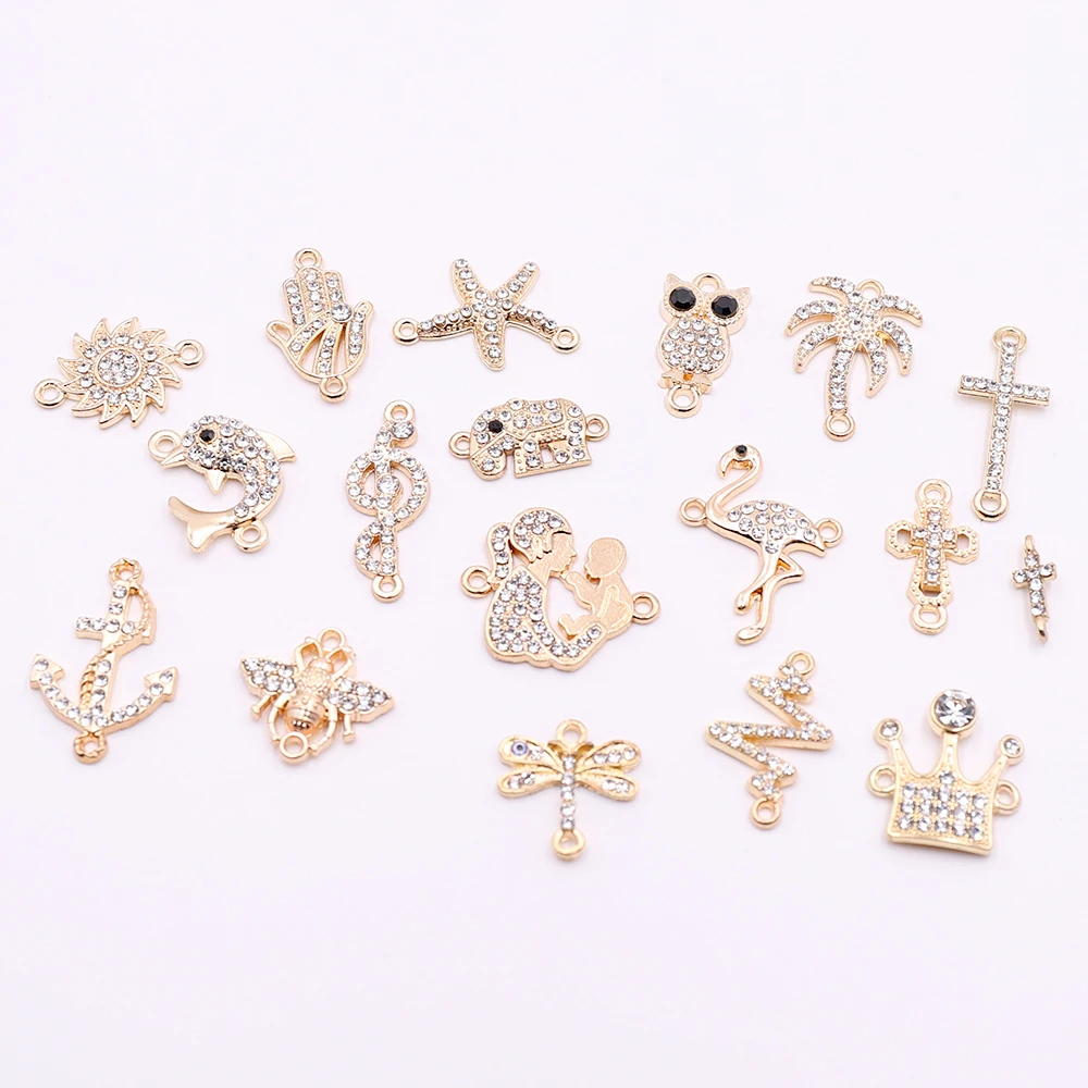 10pcs Gold Cross Shaped Connectors Charms with Rhinestone Animal Connectors Components for DIY Jewelry Making Wholesale Price
10pcs Gold Cross Shaped Connectors Charms with Rhinestone Animal Connectors Components for DIY Jewelry Making Wholesale Price