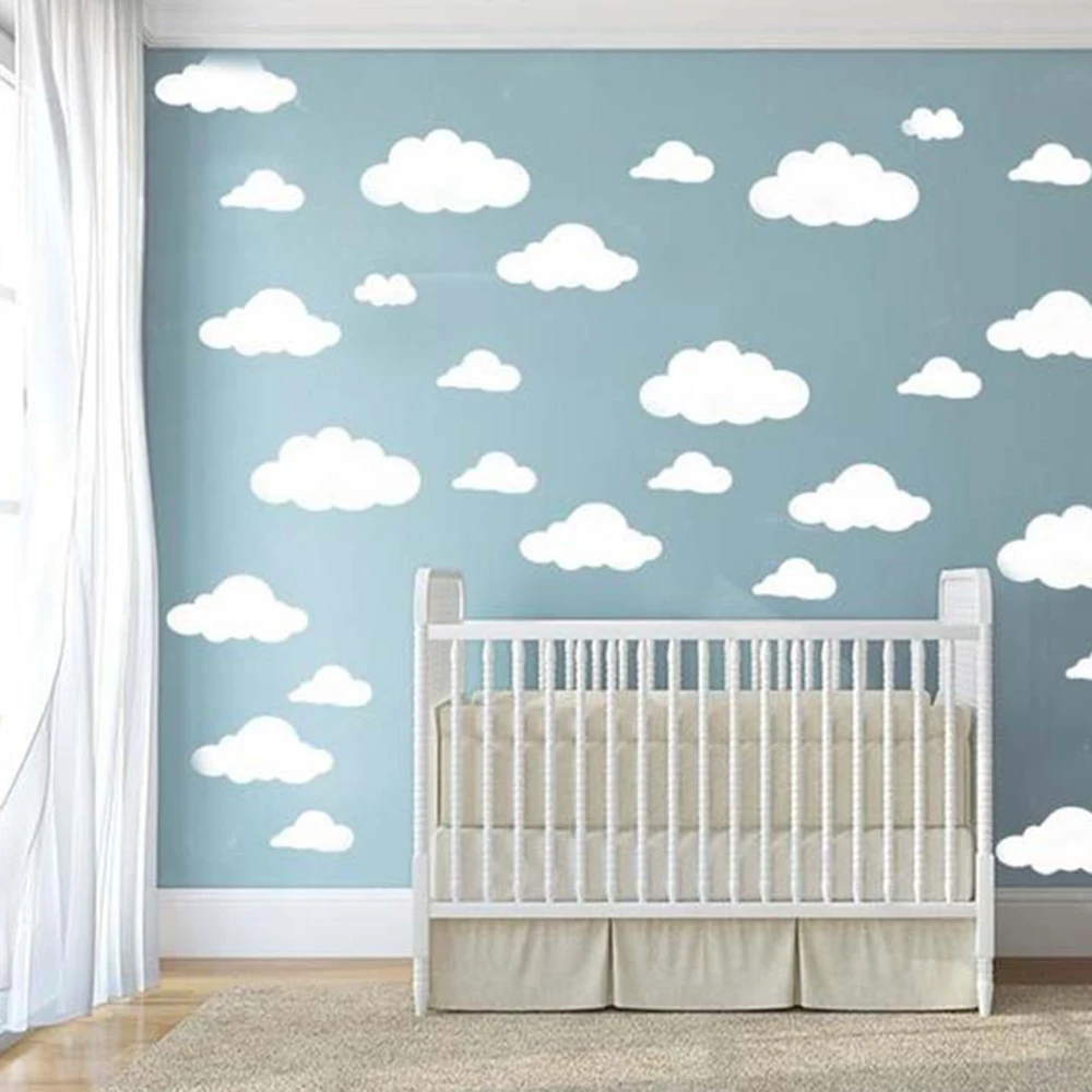 48PCS/set Cartoon Clouds Wall Stickers For Kids Room Baby Nursery Home Decor Bedroom Cute Clouds Wallpaper DIY Vinyl Art Mural
48PCS/set Cartoon Clouds Wall Stickers For Kids Room Baby Nursery Home Decor Bedroom Cute Clouds Wallpaper DIY Vinyl Art Mural