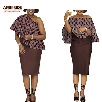 2018 african print 2-pieces suit for women AFRIPRIDE off-shoulder short top+strapless knee-length dress casual wax suit A722661
2018 african print 2-pieces suit for women AFRIPRIDE off-shoulder short top+strapless knee-length dress casual wax suit A722661