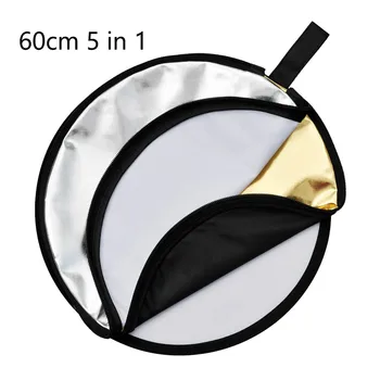 Godox 60cm 24" Portable Collapsible 5 in 1 Photo Reflector Photography Light Round Reflector for Studio Multi Disc Reflector
Godox 60cm 24" Portable Collapsible 5 in 1 Photo Reflector Photography Light Round Reflector for Studio Multi Disc Reflector