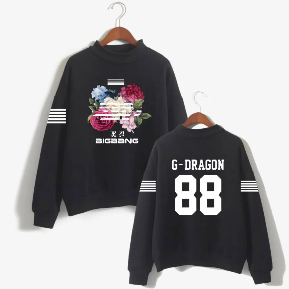 Kpop Bigbang Bangtan Turtleneck Sweatshirts korean harajuku Hoodies Sweatshirt moletom feminino Fashion Tracksuit Tops plus size
Kpop Bigbang Bangtan Turtleneck Sweatshirts korean harajuku Hoodies Sweatshirt moletom feminino Fashion Tracksuit Tops plus size