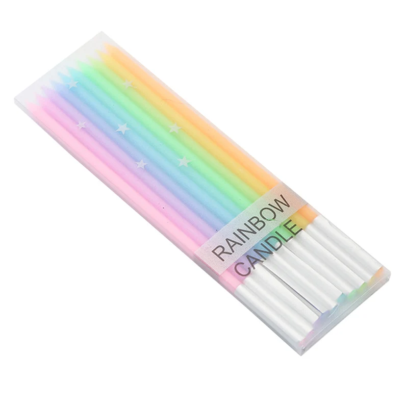 Birthday Party Supplies 10pcs/pack Wedding Cake Candles Safe Flames Dessert Decoration Colorful Flame Rainbow Candle
Birthday Party Supplies 10pcs/pack Wedding Cake Candles Safe Flames Dessert Decoration Colorful Flame Rainbow Candle