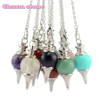Magic hypnotic ornaments Layered Stones beautiful Fashion jewelry Pendulums Dowsing Reiki Healing Cryatal Ball pendulum
Magic hypnotic ornaments Layered Stones beautiful Fashion jewelry Pendulums Dowsing Reiki Healing Cryatal Ball pendulum