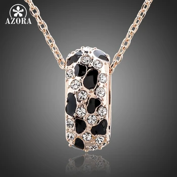 AZORA Rose Gold Color Leopard Animal Pattern with Magnetic Healing Stone Pendant Necklace TN0090
AZORA Rose Gold Color Leopard Animal Pattern with Magnetic Healing Stone Pendant Necklace TN0090