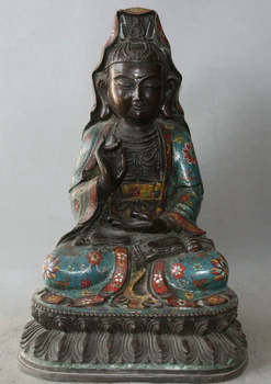 Collectible bronze S1465 20" China Cloisonne Enamel Bronze Kwan-yin Guan Yin Boddhisattva Goddess Statue
Collectible bronze S1465 20" China Cloisonne Enamel Bronze Kwan-yin Guan Yin Boddhisattva Goddess Statue