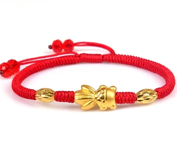 999 New Pure 24K Yellow Gold 14*10mm 3D Lucky Fish & Fine Oval Bead Woman's Knitted Bracelet
999 New Pure 24K Yellow Gold 14*10mm 3D Lucky Fish & Fine Oval Bead Woman's Knitted Bracelet