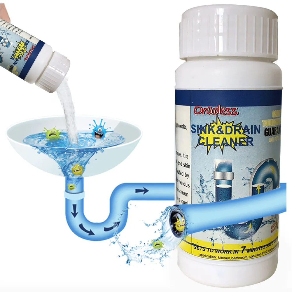 All-Purpose Quick Foaming Toilet Cleaner Sink & Drain Cleaner Original The Kitchen Toilet Bathtub Sewer Cleaning Powder
All-Purpose Quick Foaming Toilet Cleaner Sink & Drain Cleaner Original The Kitchen Toilet Bathtub Sewer Cleaning Powder