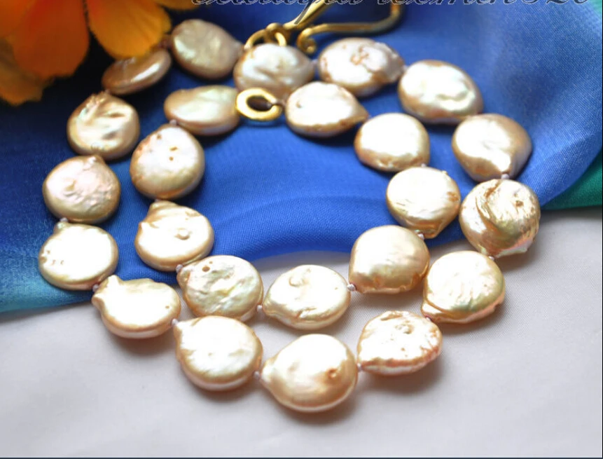 FREE SHIPPING ******Z4874 NICE 14mm golden coin Freshwater cultured pearl bracelet 17inch
FREE SHIPPING ******Z4874 NICE 14mm golden coin Freshwater cultured pearl bracelet 17inch