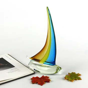 New design Coloured glaze sailing tabletop Miniatures Terrariums glass Crafts Figurines For Home wedding Decoration
New design Coloured glaze sailing tabletop Miniatures Terrariums glass Crafts Figurines For Home wedding Decoration