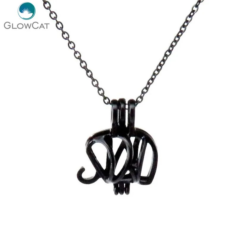 H102 Black Plated Alloy 24mm Line Elephant Cage Necklace 18" Steel chain Aroma Essential Oil Diffuser Locket
H102 Black Plated Alloy 24mm Line Elephant Cage Necklace 18" Steel chain Aroma Essential Oil Diffuser Locket