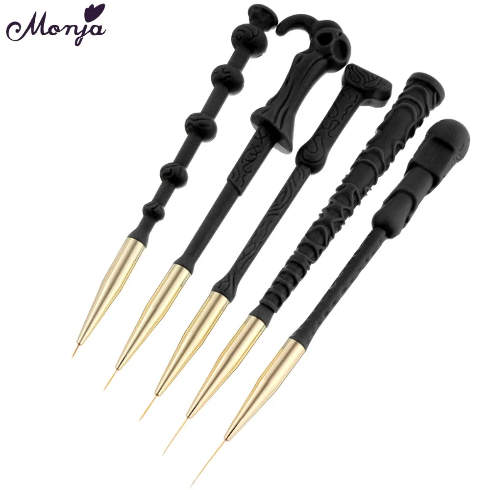 Monja 7/9/11/15/20mm 5Pcs/Set Nail Art Acrylic Liner Drawing Brush French Stripes Lines Grid Painting Pen Tips Manicure Tools
Monja 7/9/11/15/20mm 5Pcs/Set Nail Art Acrylic Liner Drawing Brush French Stripes Lines Grid Painting Pen Tips Manicure Tools