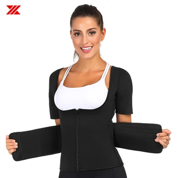HEXIN Women Waist Corset Short Sleeves Neoprene Body Shaper Underbust Shapewear Sweat Sauna Slimming Vest U Shape Waist Trainer
HEXIN Women Waist Corset Short Sleeves Neoprene Body Shaper Underbust Shapewear Sweat Sauna Slimming Vest U Shape Waist Trainer