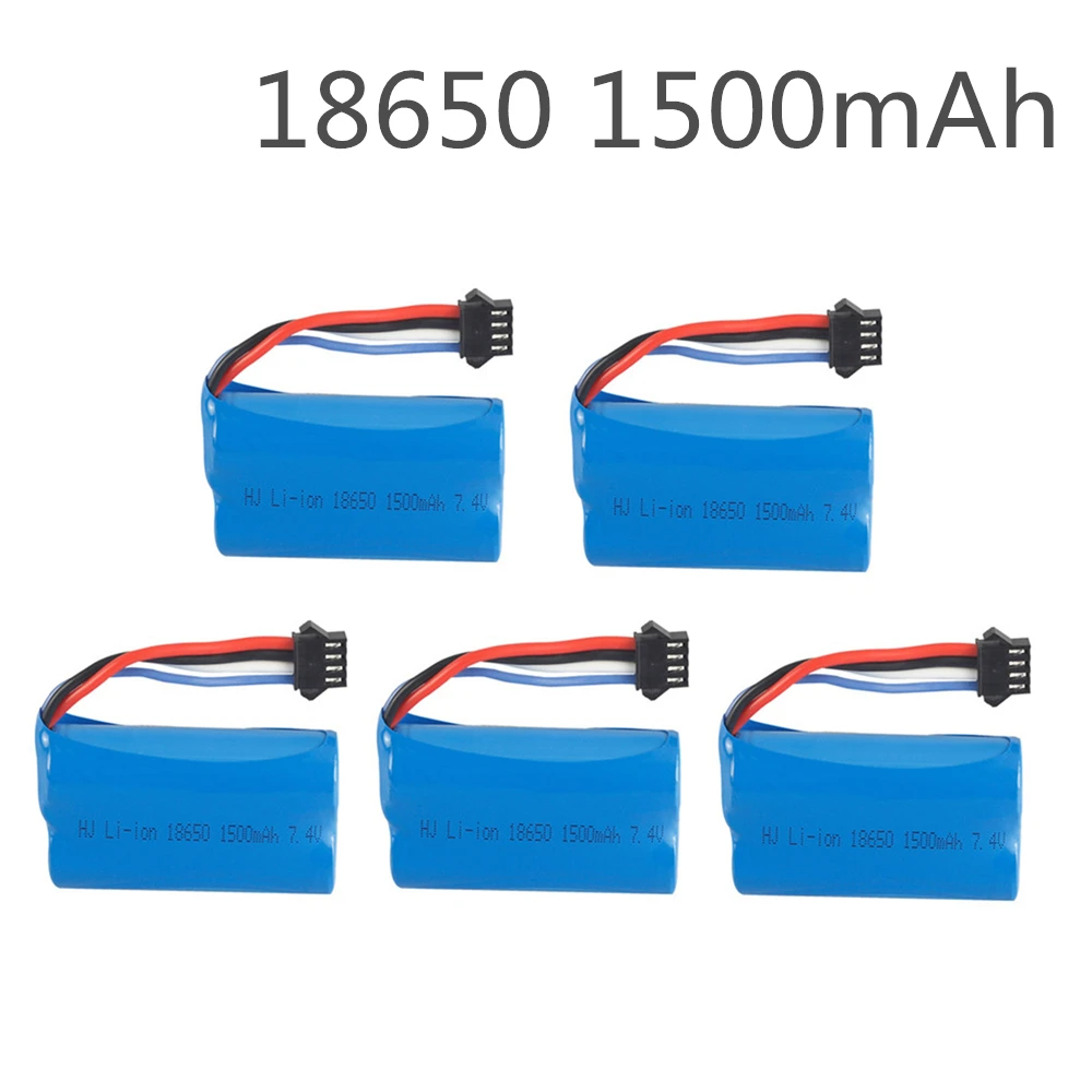 5pcs 7.4v (3.7vx2) 1500mah 15C 18650 Li-ion SM-4P Plug Battery RCHQ961 962 UD1902 1002 toys battery
5pcs 7.4v (3.7vx2) 1500mah 15C 18650 Li-ion SM-4P Plug Battery RCHQ961 962 UD1902 1002 toys battery