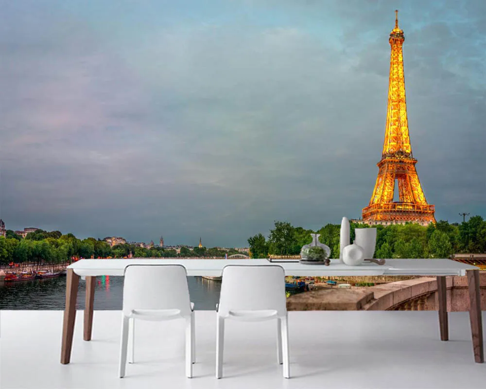 Papel de parede France Bridge River Paris Eiffel Tower City 3d wallpaper,living room sofa TV wall kitchen wall papers home decor
Papel de parede France Bridge River Paris Eiffel Tower City 3d wallpaper,living room sofa TV wall kitchen wall papers home decor