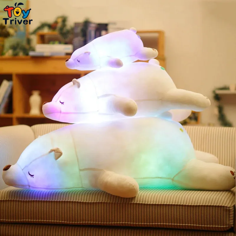 Glowing Luminous Led Light Up Plush White Polar Bear Toy Doll Bolster Cushion Stuffed Toys Birthday Gift Home Shop Decor Triver
Glowing Luminous Led Light Up Plush White Polar Bear Toy Doll Bolster Cushion Stuffed Toys Birthday Gift Home Shop Decor Triver
