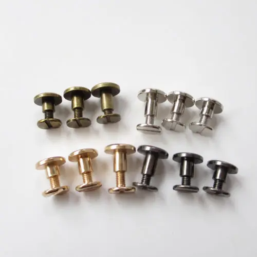 10pcs "Gun Color 5mm (Rivet)+7mm(Screw)" Male to Female DIY Stationery Rivets Flat Head Rivet Pure Copper Screws High
10pcs "Gun Color 5mm (Rivet)+7mm(Screw)" Male to Female DIY Stationery Rivets Flat Head Rivet Pure Copper Screws High