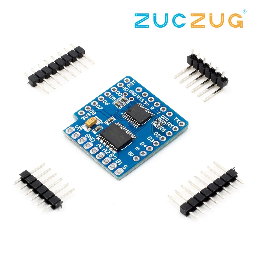 Моторный щит для WeMos D1 mini I2C с двойным приводом TB6612FNG (1A) V1.0.0 | Электронные
