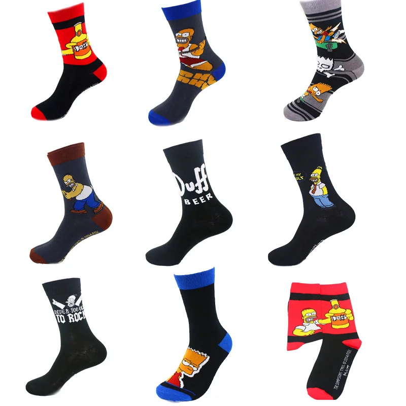 Cotton personality Simpson Comic cartoon socks Men and women casual socks unisex Harajuku Creative hip hop skateboard socks
Cotton personality Simpson Comic cartoon socks Men and women casual socks unisex Harajuku Creative hip hop skateboard socks