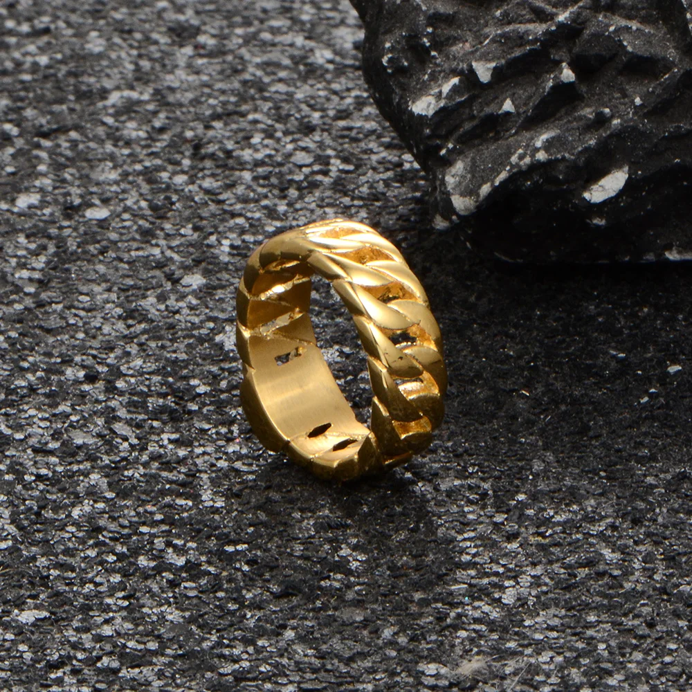 Фото Stainless steel statue gold men's ring jewelry chain wholesale | Украшения и аксессуары