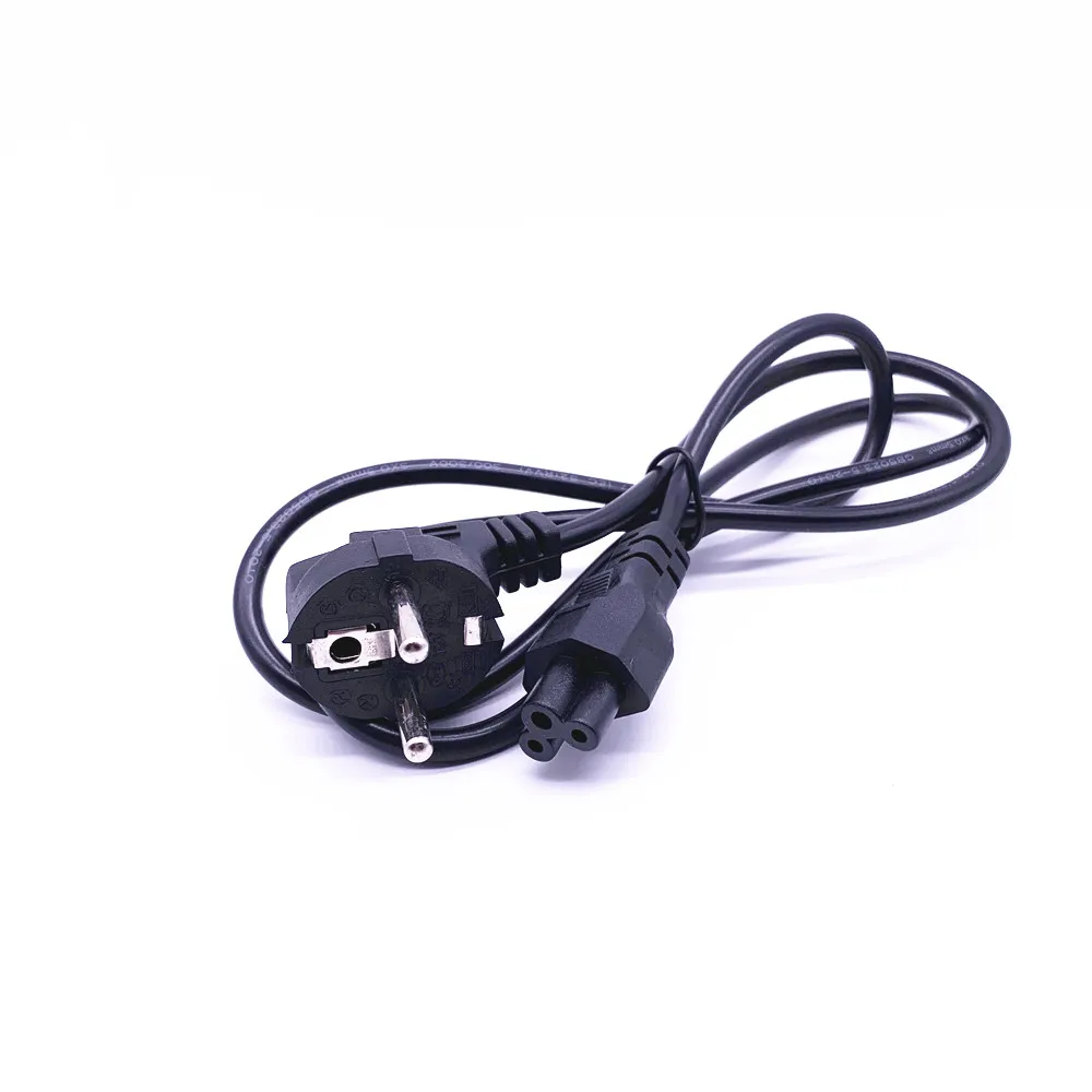 

AC Power Cord Lead 3 Pin CLOVER EU European PLUG PC LCD LED Cable Prong Laptop