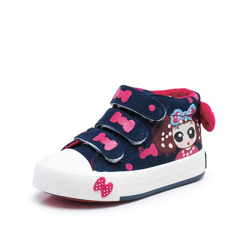 Image 2016 New Children Girl Shoes Children Canvas Shoes Autumn Winter Warm Shoes Baby Girl Sneakers Sporty Footwear Chaussure File