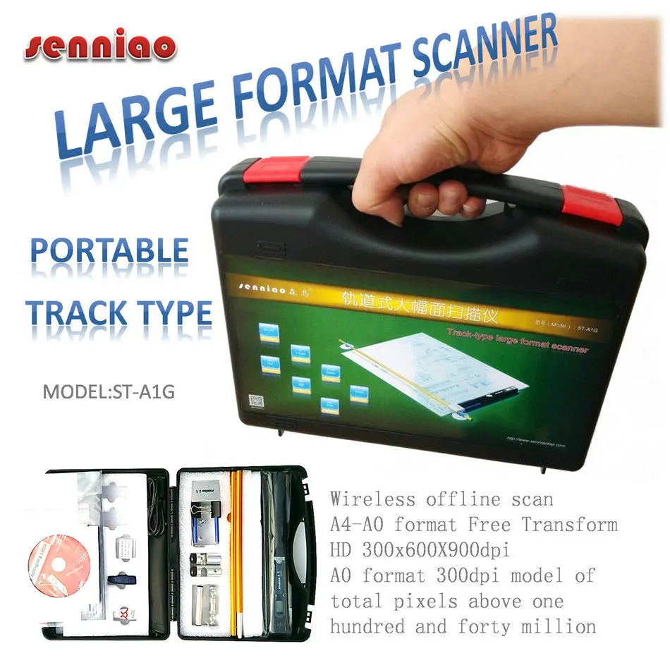 Senniao track scanner ST-A1G portable large format transform HD offline scan computer image seamless synthetic A4-A0+ format
Senniao track scanner ST-A1G portable large format transform HD offline scan computer image seamless synthetic A4-A0+ format