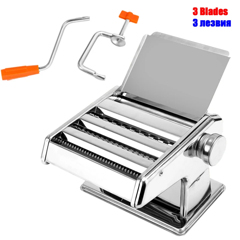 2--9MM 3 Blades Durable Stainless Steel Pasta Machine Manual Maker Noodle Press Machine Adjustable Thickness Dumplings Tool
2--9MM 3 Blades Durable Stainless Steel Pasta Machine Manual Maker Noodle Press Machine Adjustable Thickness Dumplings Tool