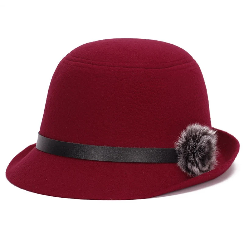 HT1212 Retro Elegant Women Fedora Hats Wool Felt with Rabbit Fur Ball Imitation Wool Caps for Women Autumn Winter Female Hats
HT1212 Retro Elegant Women Fedora Hats Wool Felt with Rabbit Fur Ball Imitation Wool Caps for Women Autumn Winter Female Hats