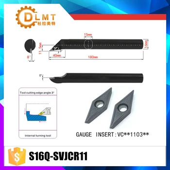 S16Q-SVJCR11 3 Degrees Internal Turning Tool Holder For VCMT110304 VCMT110308 Insert Internal Boring Bar Lathe Machine
S16Q-SVJCR11 3 Degrees Internal Turning Tool Holder For VCMT110304 VCMT110308 Insert Internal Boring Bar Lathe Machine