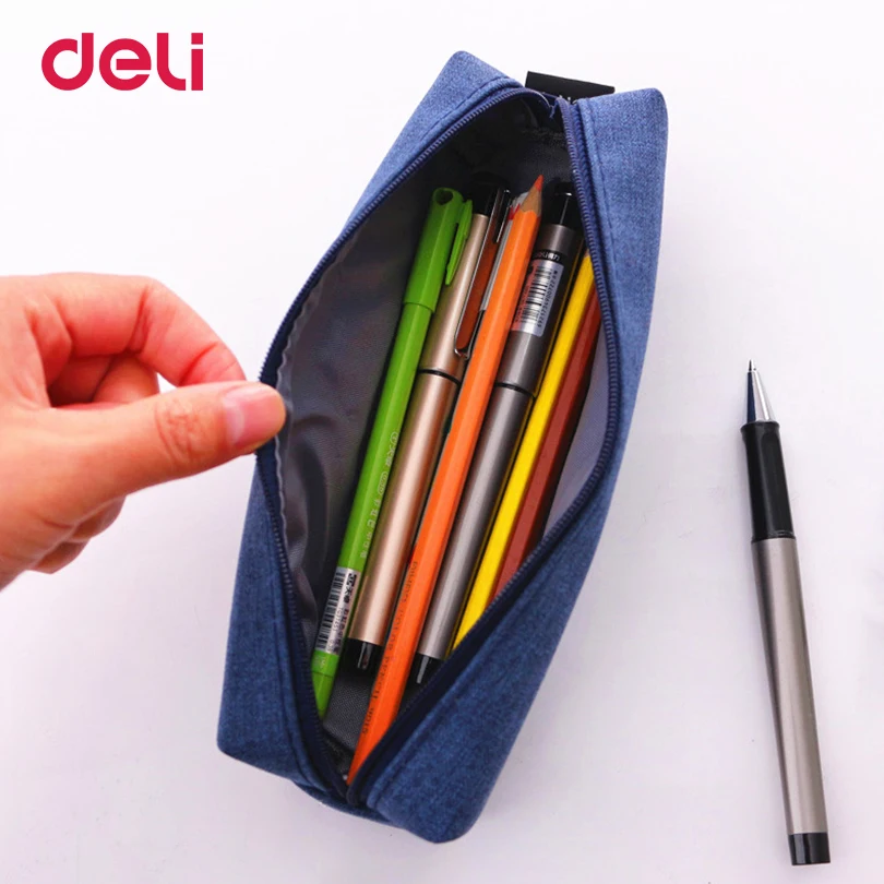 Deli School supplies Stationery Kawaii Pencil case for girl Kids Gift Canvas Pen Bags Cute School pencil case school Pencil Bag 13