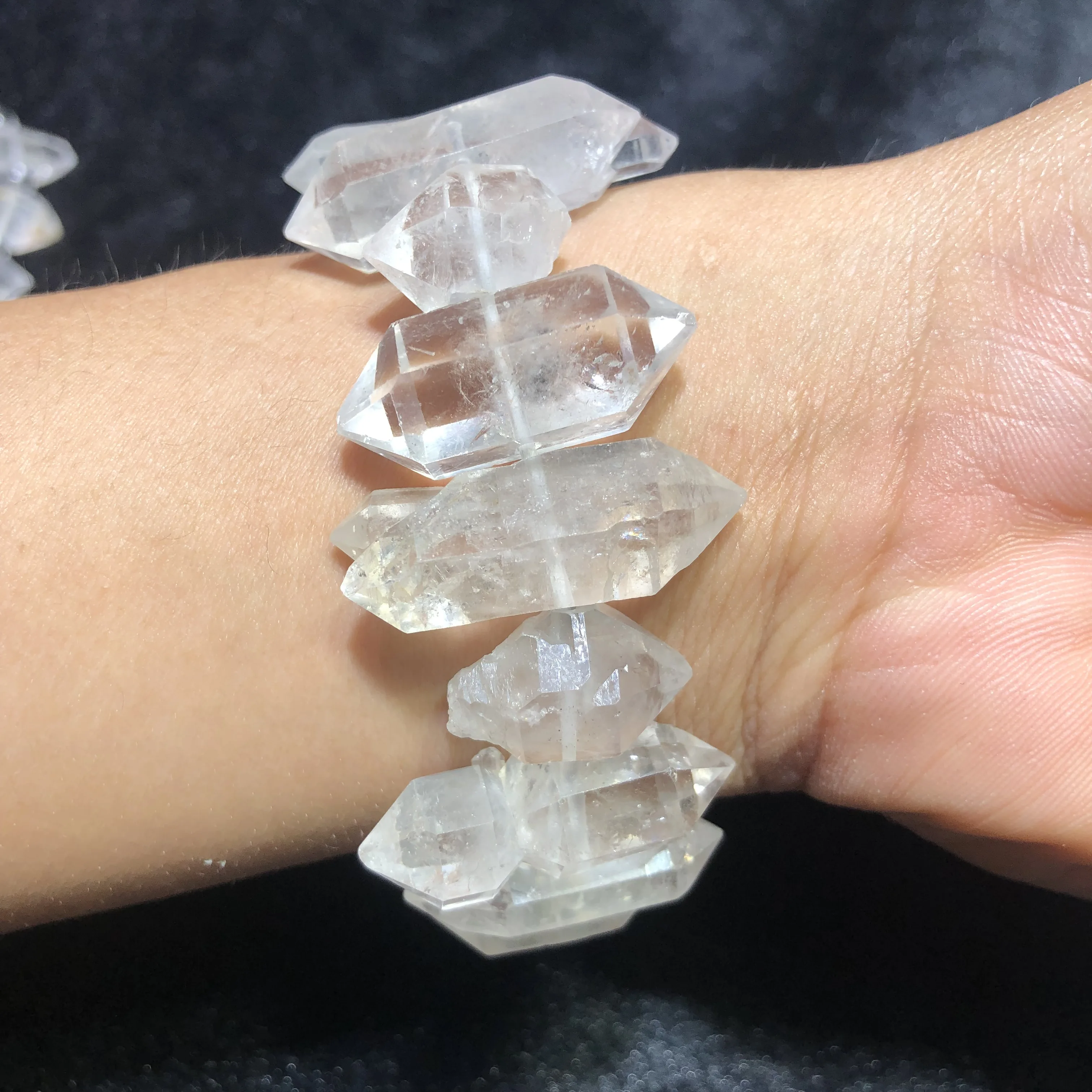 Natural rocks and minerals herkimer diamond bracelet raw quartz crystal bracelet healing
Natural rocks and minerals herkimer diamond bracelet raw quartz crystal bracelet healing