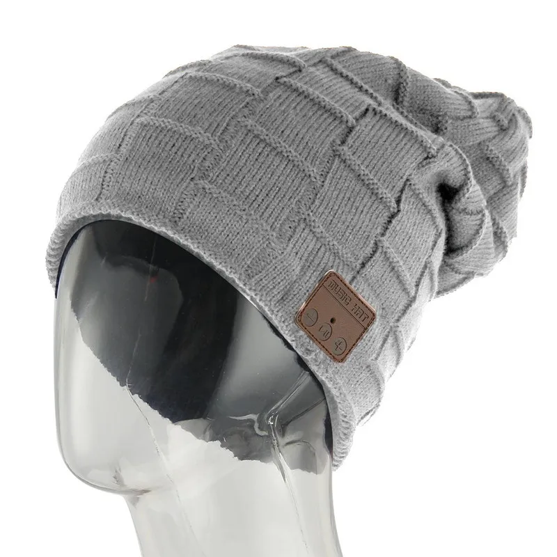 Winter Warm Bluetooth Headset Hat Smart Wireless Earphone Headphone with Mic Speaker Cap Fashion Outdoor Sport Stereo Music Hat
