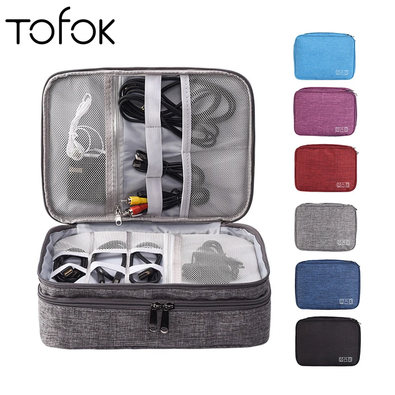 Tofok Waterproof 3 Layer Digital Storage Bag Travel Office Data Cable Mobile Power USB Earphone Electronic Gadget Organizer Home
Tofok Waterproof 3 Layer Digital Storage Bag Travel Office Data Cable Mobile Power USB Earphone Electronic Gadget Organizer Home