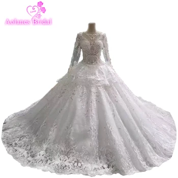 Bateau Neckline Vestido De Noiva Princesa Renda 2018 Royal High Quality Free Customize Vintage Lace Long Sleeves Wedding Dresses
Bateau Neckline Vestido De Noiva Princesa Renda 2018 Royal High Quality Free Customize Vintage Lace Long Sleeves Wedding Dresses