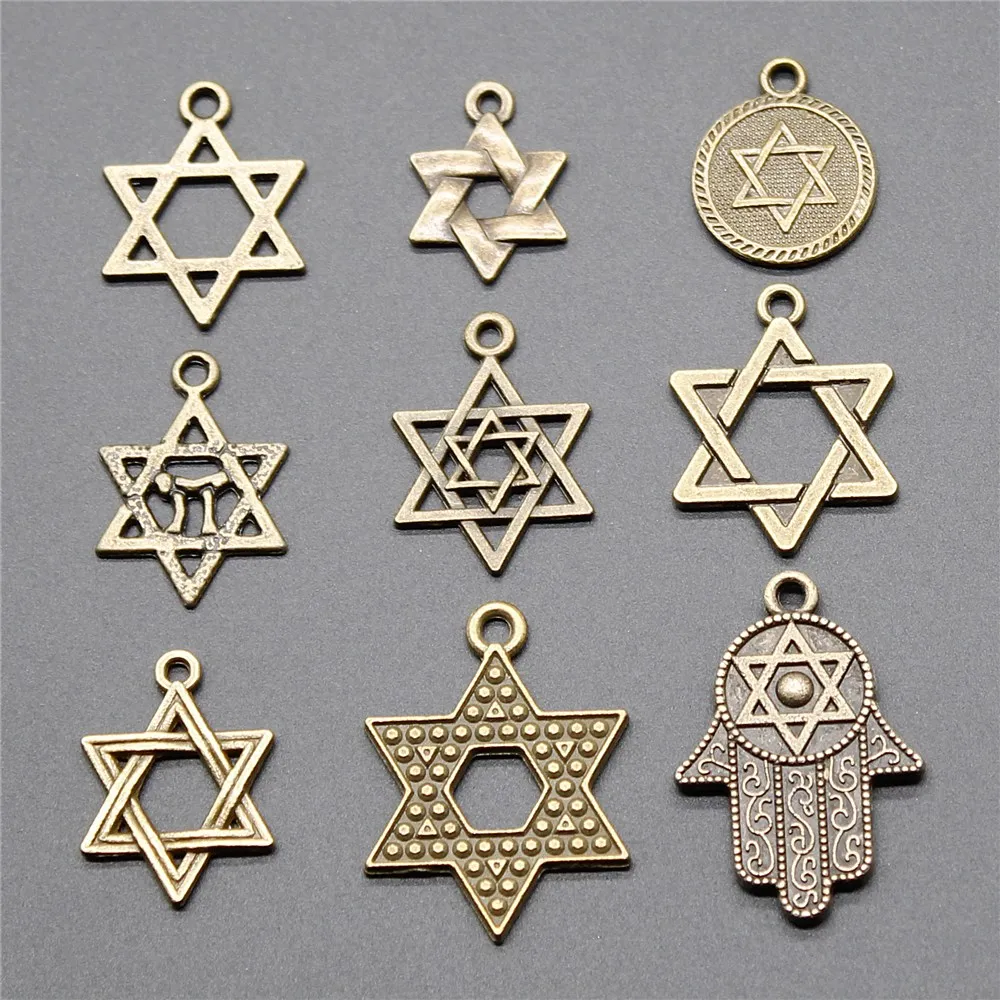 20pcs Charms Star Of David Vintage Antique Bronze Color Star Of David Charms Pendant Jewelry Star Charms Jewelry Accessories
20pcs Charms Star Of David Vintage Antique Bronze Color Star Of David Charms Pendant Jewelry Star Charms Jewelry Accessories