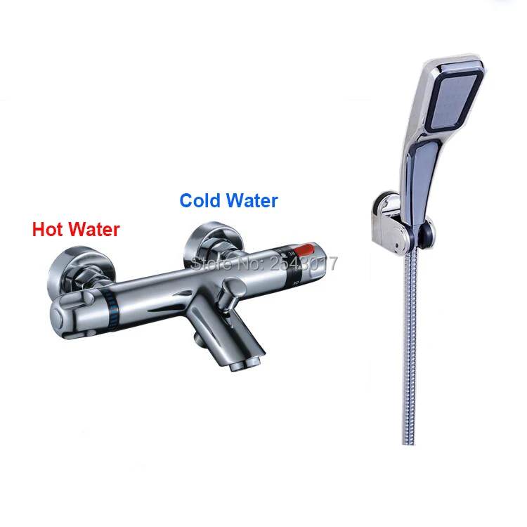 Bathroom Temperature Control Thermostat Shower Mixer Wall Mounted Bathtub Faucet Chrome Finish ABS Hand Shower Torneira ZR996
Bathroom Temperature Control Thermostat Shower Mixer Wall Mounted Bathtub Faucet Chrome Finish ABS Hand Shower Torneira ZR996