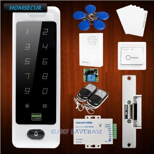 HOMSECUR Waterproof Touch Keypad ID Access Control System With Function Data Copy and Backup+Strike Lock
HOMSECUR Waterproof Touch Keypad ID Access Control System With Function Data Copy and Backup+Strike Lock