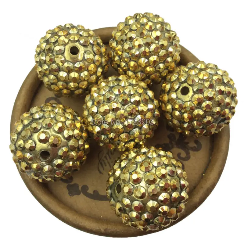 Newest Resin Large AB Rhinestone Pave 12mm 14mm 16mm 18mm 20mm 22mm To 28mm Christmas Gold Ball Beads For DIY Bracelets Necklace
Newest Resin Large AB Rhinestone Pave 12mm 14mm 16mm 18mm 20mm 22mm To 28mm Christmas Gold Ball Beads For DIY Bracelets Necklace