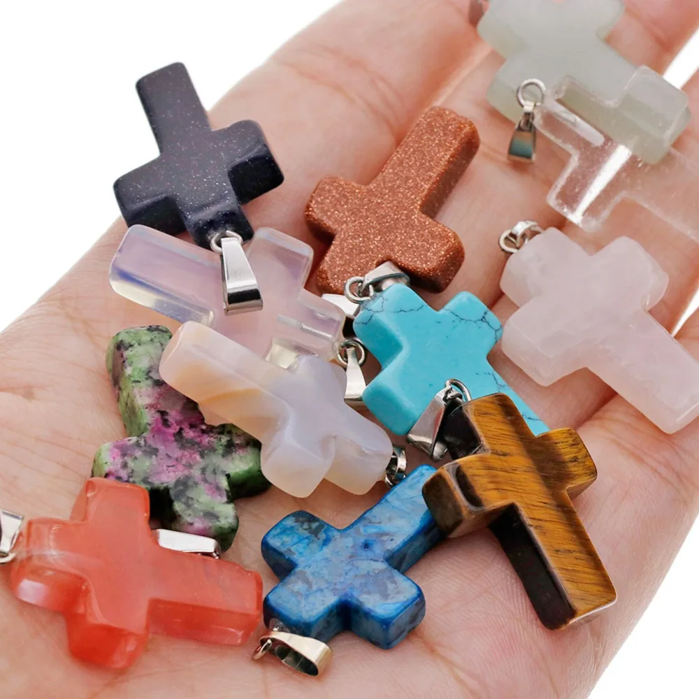 Punk Jewelry Rose Purple Tiger Eye Real Natural Quartz Stone Cross Pendant For DIY Jewelry Making
Punk Jewelry Rose Purple Tiger Eye Real Natural Quartz Stone Cross Pendant For DIY Jewelry Making