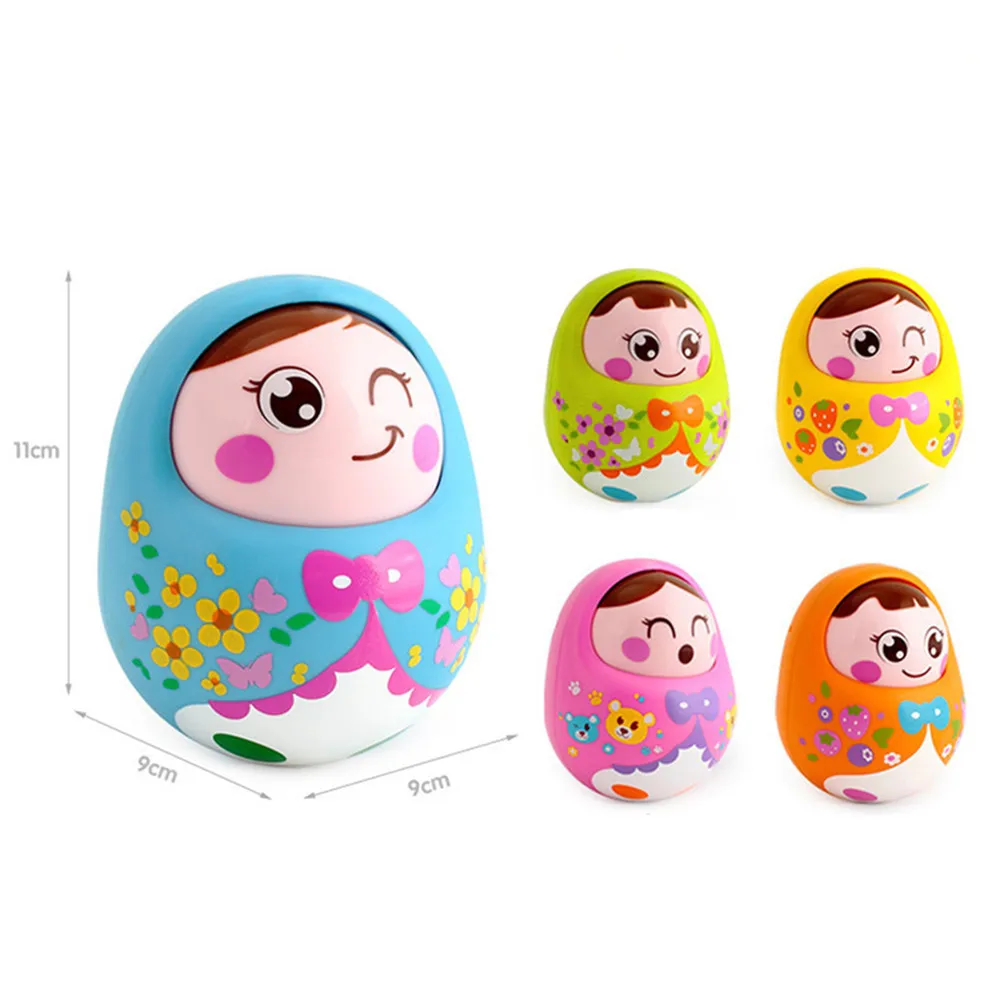 

Baby Rattles Toddler Tumbler toy Cartoon Nodding push and shake music educational toys learning christmas gifts infant toys