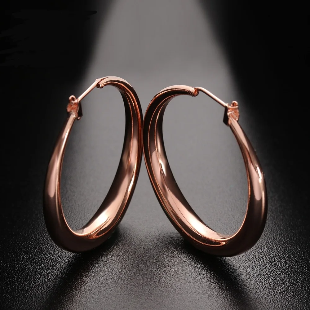 1 Pair New Fashion Rose Gold Color Big Earring Anti Allergy Hoop Earrings Jewelry For Women Wholesale
1 Pair New Fashion Rose Gold Color Big Earring Anti Allergy Hoop Earrings Jewelry For Women Wholesale