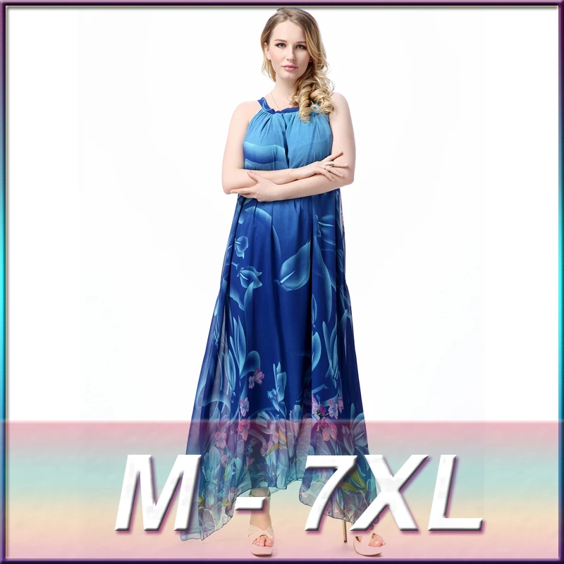 Bohemian Summer Beach Dresses Plus Size Women Sexy Dresses Floral Long Chiffon Dress Sundresses Maxi Dress 6XL 7XL
Bohemian Summer Beach Dresses Plus Size Women Sexy Dresses Floral Long Chiffon Dress Sundresses Maxi Dress 6XL 7XL