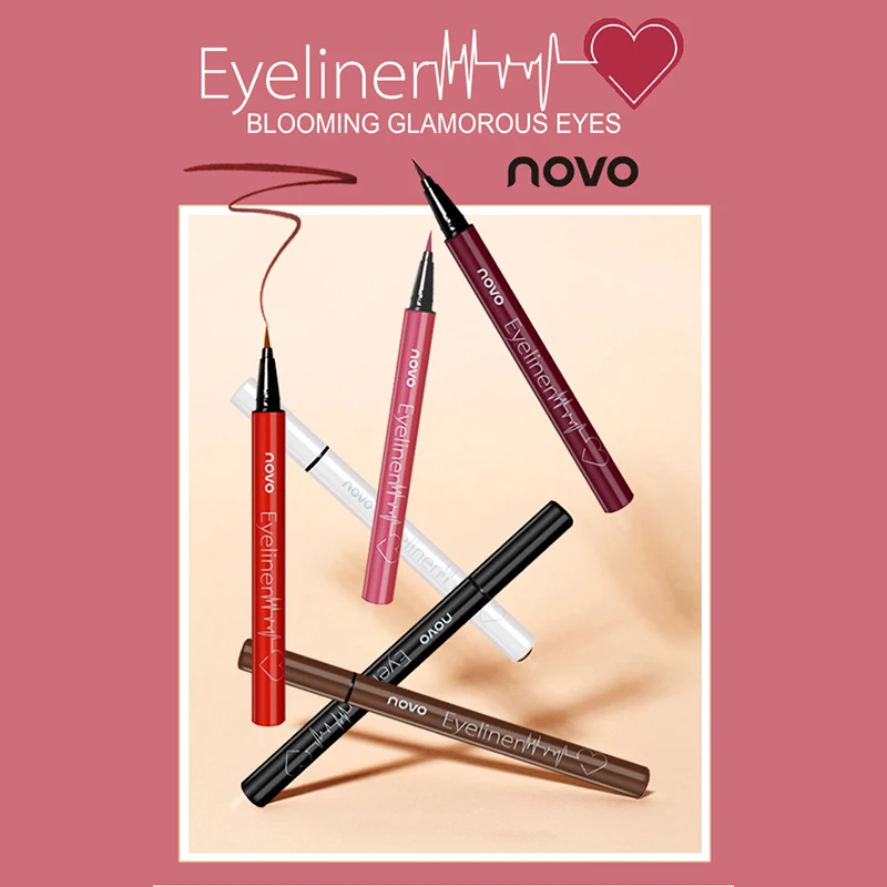 NOVO 5Colors Eyeliner Pencil high quality Waterproof Long Lasting liquid Eye Liner Black brown Smooth Make Up Tools Cosmetic
NOVO 5Colors Eyeliner Pencil high quality Waterproof Long Lasting liquid Eye Liner Black brown Smooth Make Up Tools Cosmetic