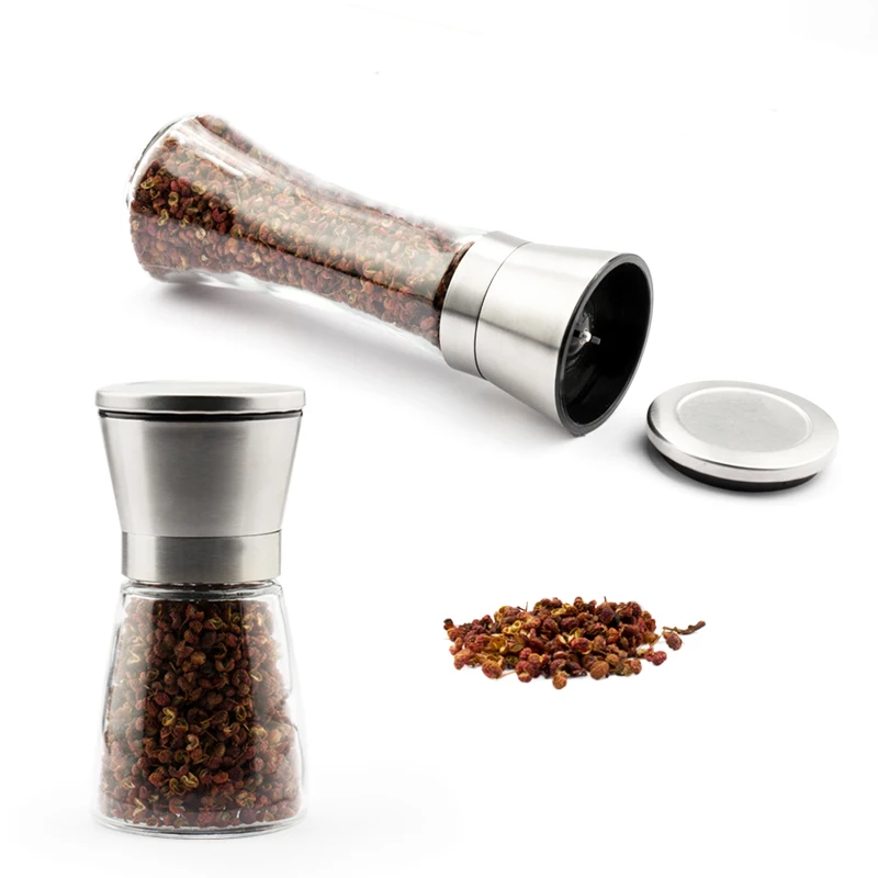 Salt and Pepper Grinder Spices Manual Sea Salt Mills Grinding Tool Adjustable Ceramic Grinders Glass Bottle Kitchen Accessories
Salt and Pepper Grinder Spices Manual Sea Salt Mills Grinding Tool Adjustable Ceramic Grinders Glass Bottle Kitchen Accessories