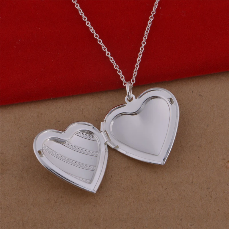 Pure Silver 925 Necklaces for Women Heart Locket Pendant & Necklace Collier CHoker Fashion Jewelry Accessories Factory Price
Pure Silver 925 Necklaces for Women Heart Locket Pendant & Necklace Collier CHoker Fashion Jewelry Accessories Factory Price