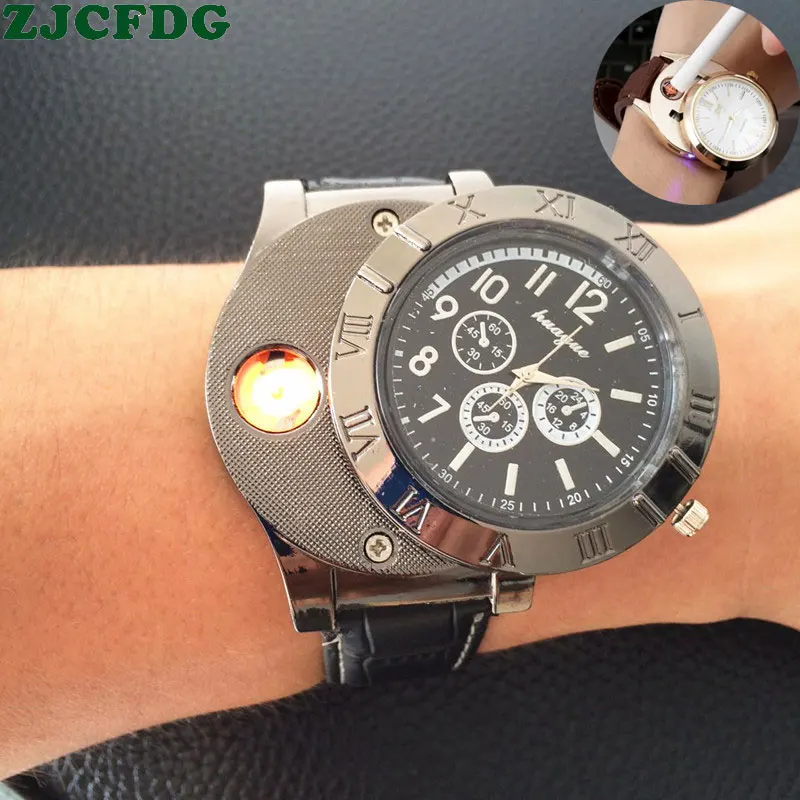 Military USB Charging Lighter Watch Flameless Windproof Cigarette Lighter Charging Electronic Sports Men's Watch No Gas 1
Military USB Charging Lighter Watch Flameless Windproof Cigarette Lighter Charging Electronic Sports Men's Watch No Gas 1