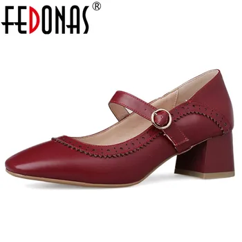 FEDONAS Spring New Arrival Vintage Elegant Mary Janes Women Pumps Classic Design Genuine Leather Prom Single Casual Shoes Woman
FEDONAS Spring New Arrival Vintage Elegant Mary Janes Women Pumps Classic Design Genuine Leather Prom Single Casual Shoes Woman