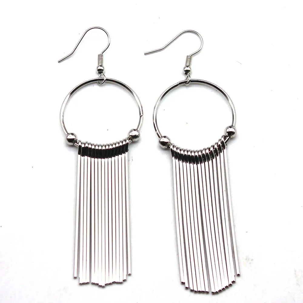 D&D Fashion Punk Earrings Simple Gold/ Silver / Long Section Geometry Tassel Earring For Women Statement Earrings Wholesale
D&D Fashion Punk Earrings Simple Gold/ Silver / Long Section Geometry Tassel Earring For Women Statement Earrings Wholesale