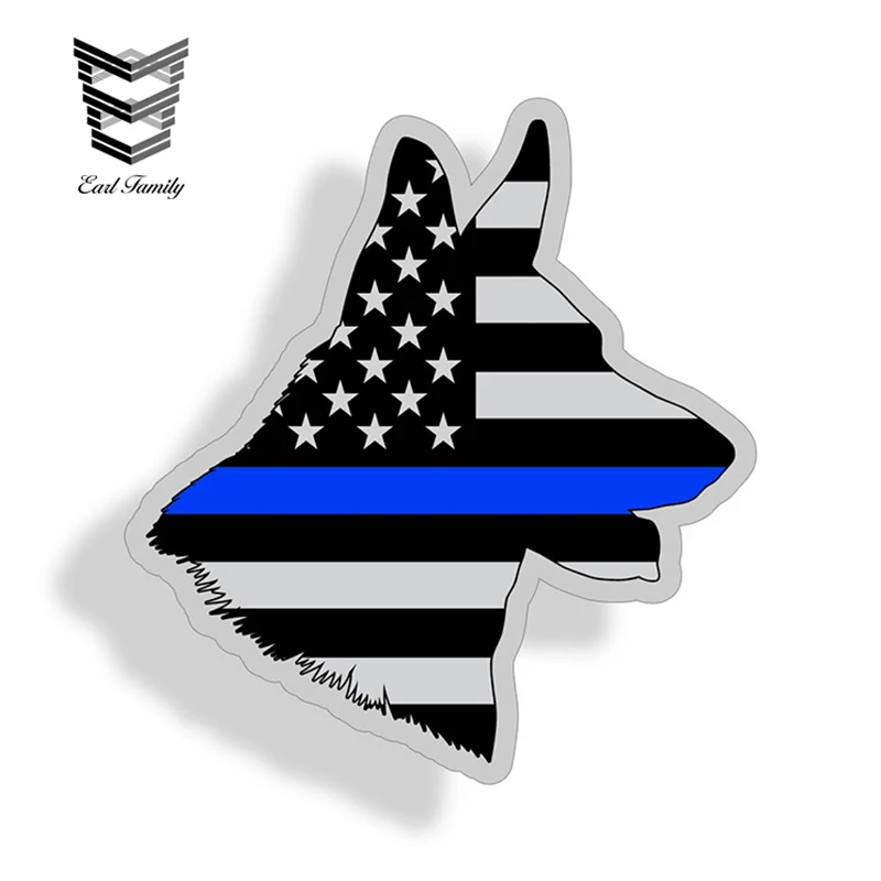 EARLFAMILY 13cm X 12cm German Shepard Blue Line USA American Flag K9 Sticker Car Truck Window Bumper Vinyl Printed Decal
EARLFAMILY 13cm X 12cm German Shepard Blue Line USA American Flag K9 Sticker Car Truck Window Bumper Vinyl Printed Decal